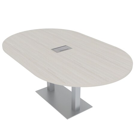 Skutchi Designs 45.25 in W, 71.5 in L, 29 in H, Engineered Wood Top, Ivory HAR-RAC-46X72-DOU-ELEC-XD1026